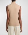 sleeveless turtleneck top