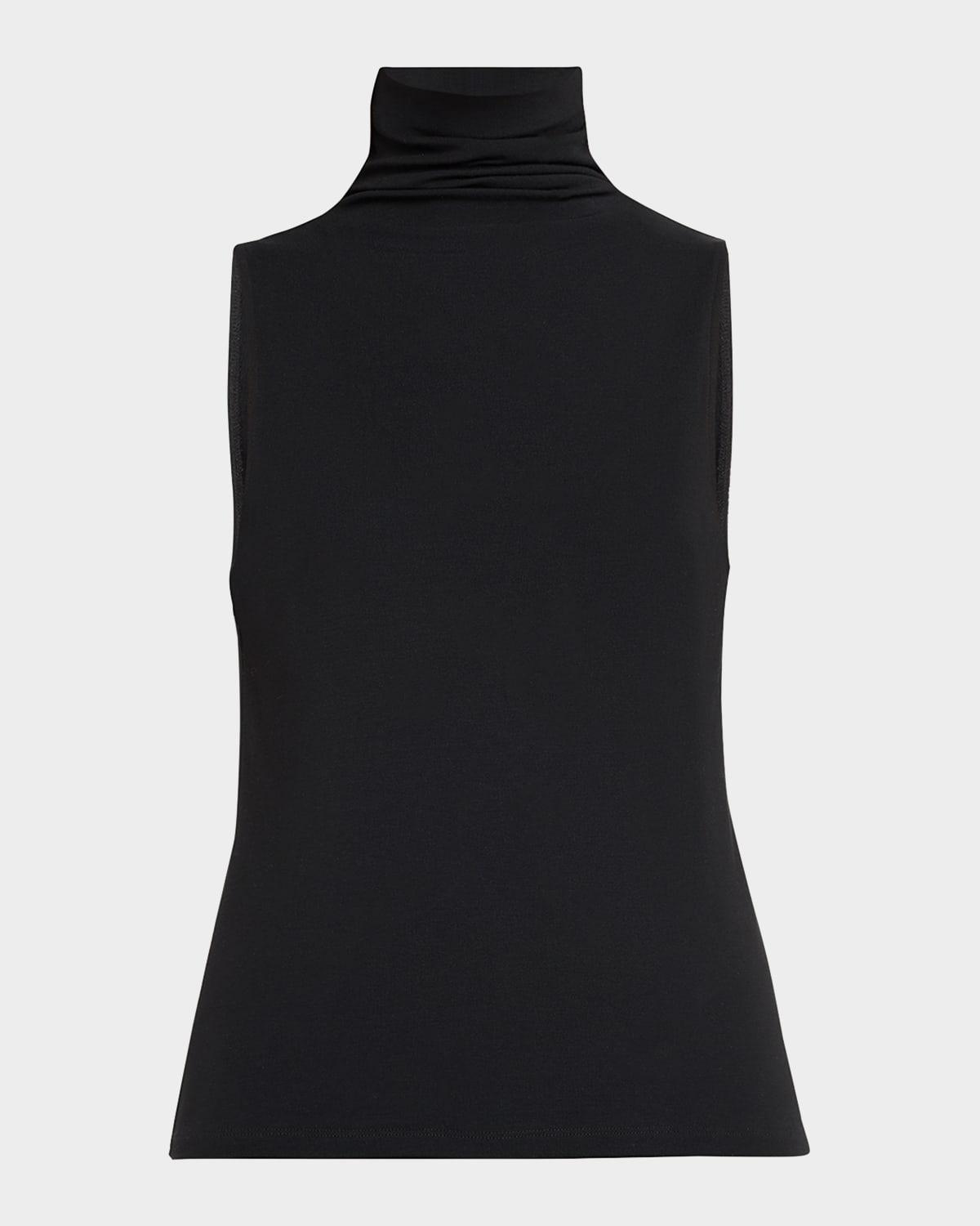 sleeveless turtleneck top