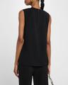 sleeveless woven stripe top