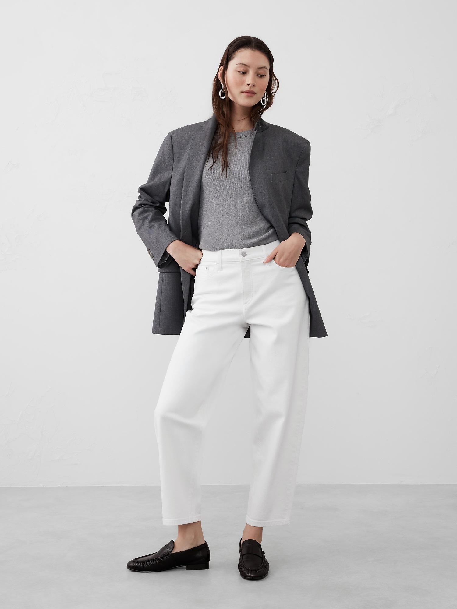 slim barrel high-rise jean