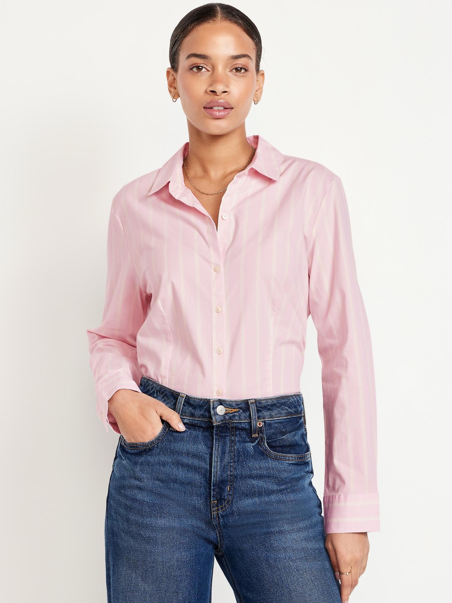 slim button-down shirt