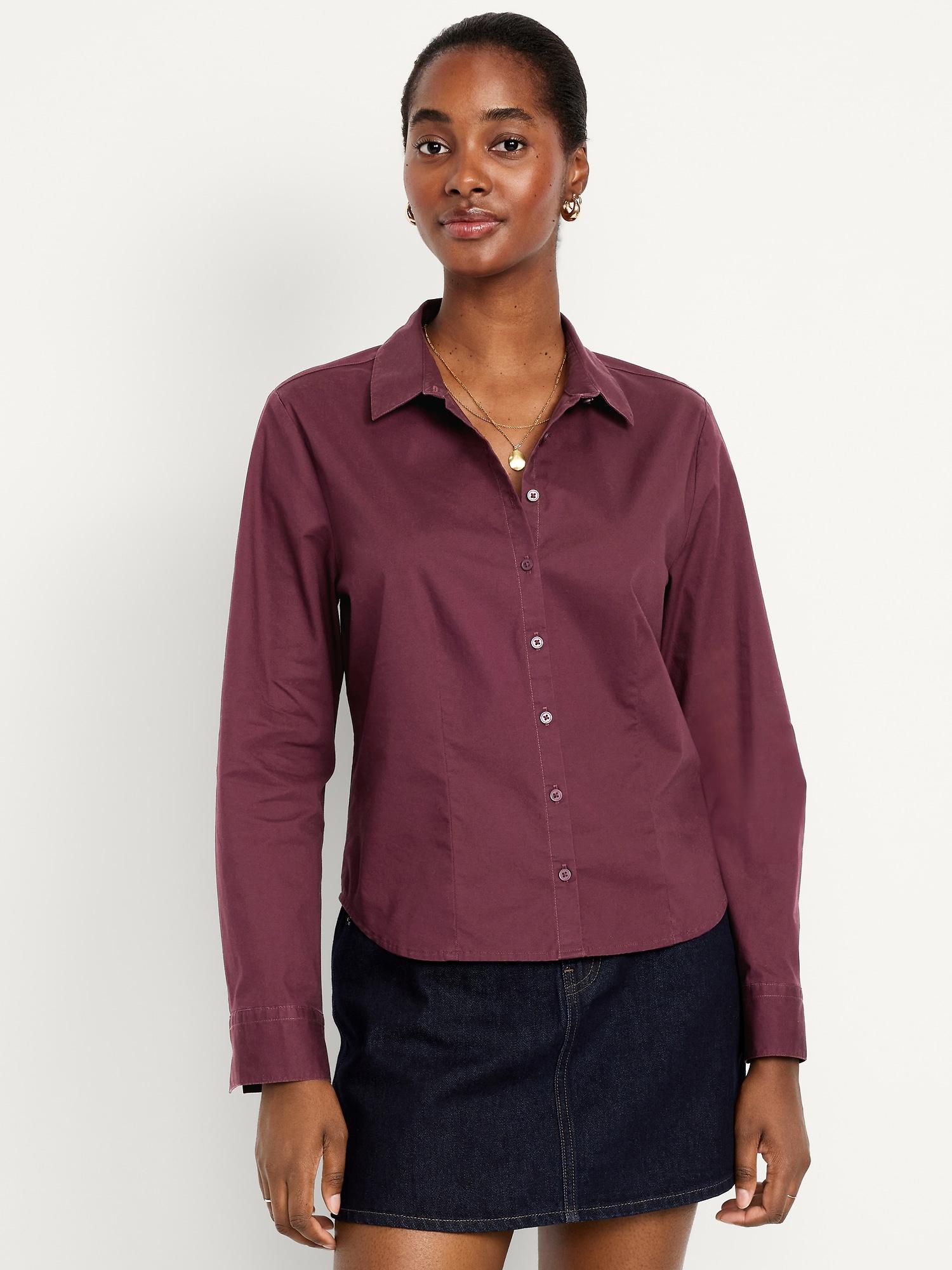 slim button-down shirt