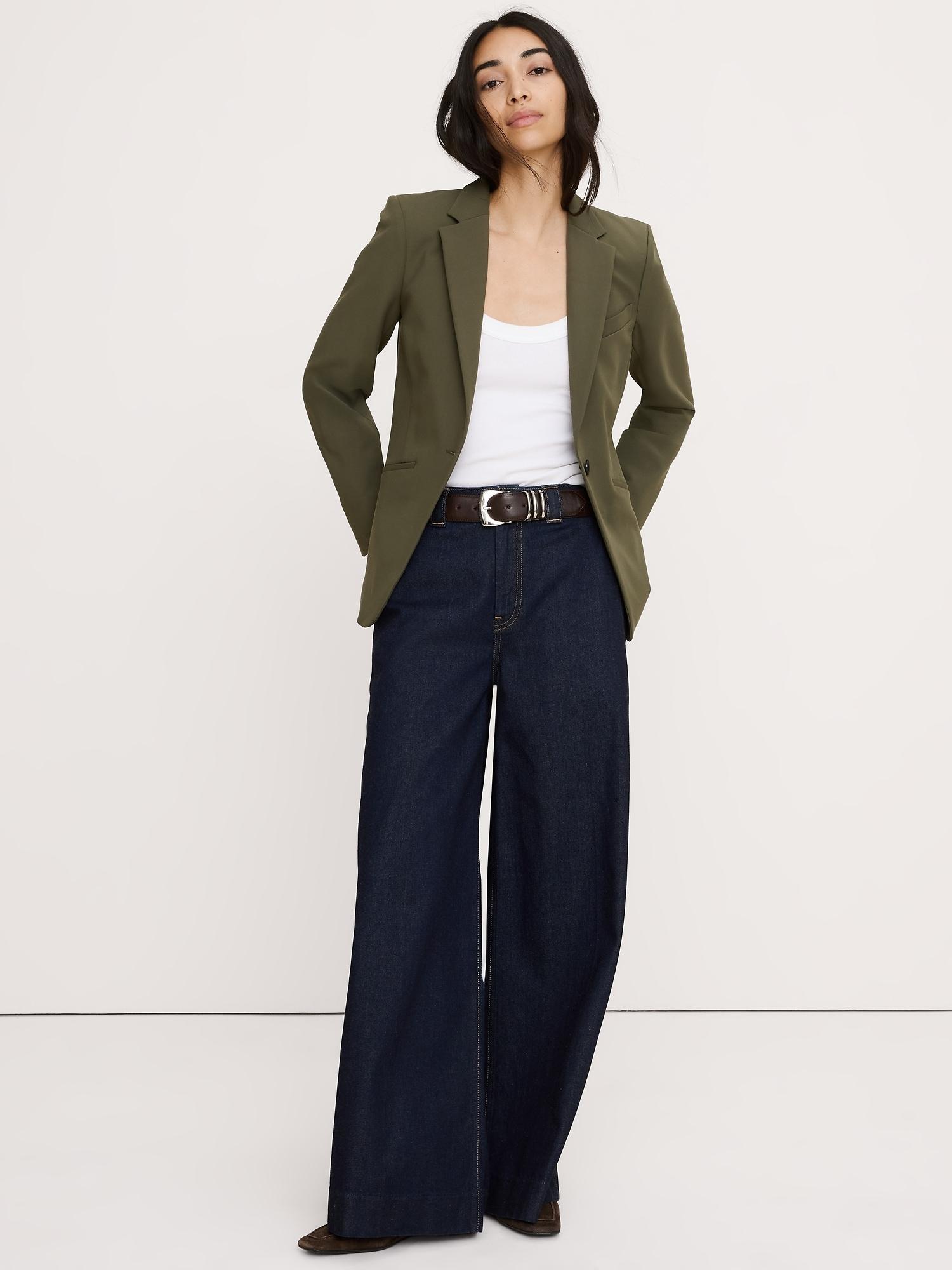 slim city stretch blazer