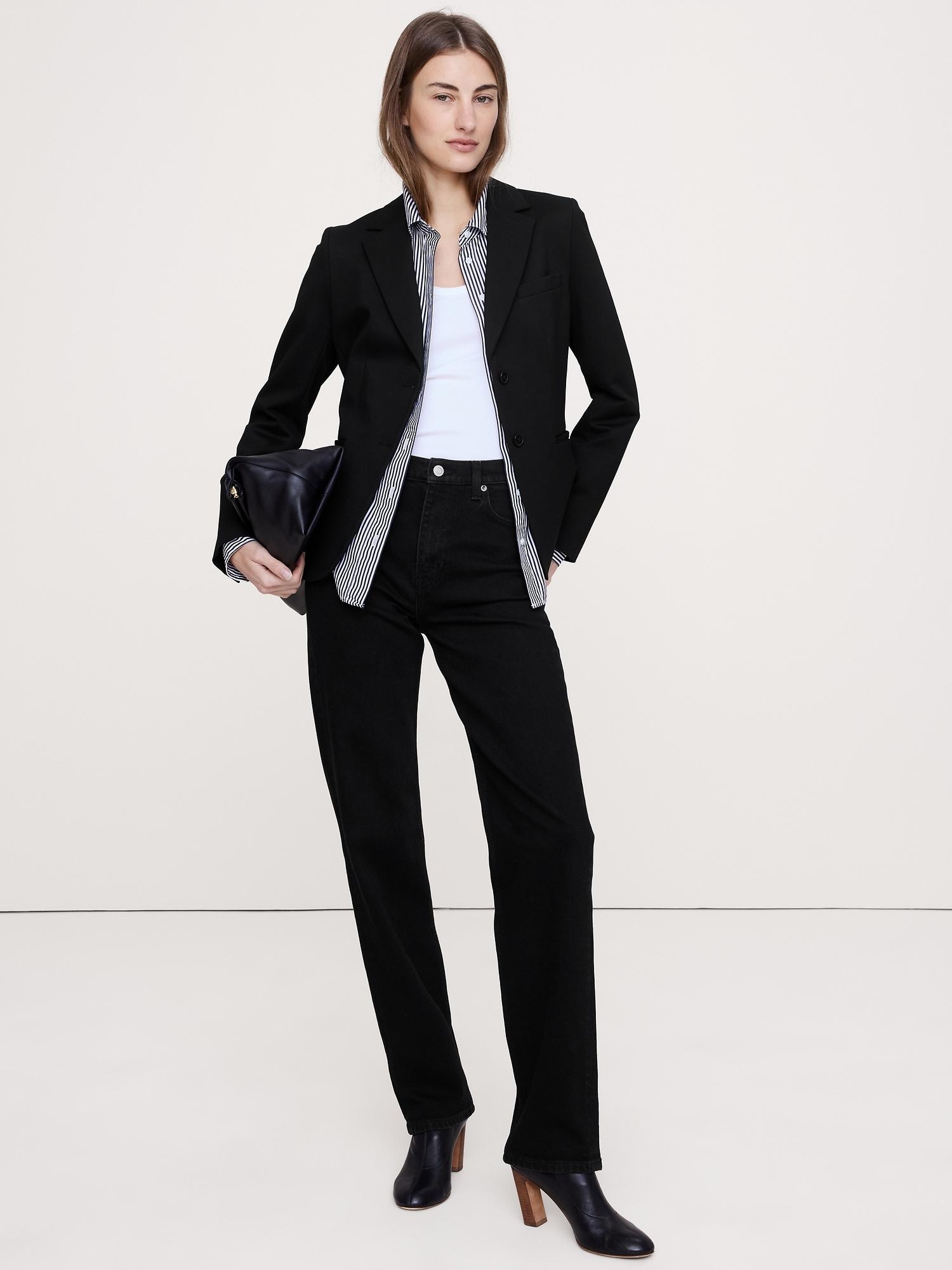 slim everywhere ponte blazer