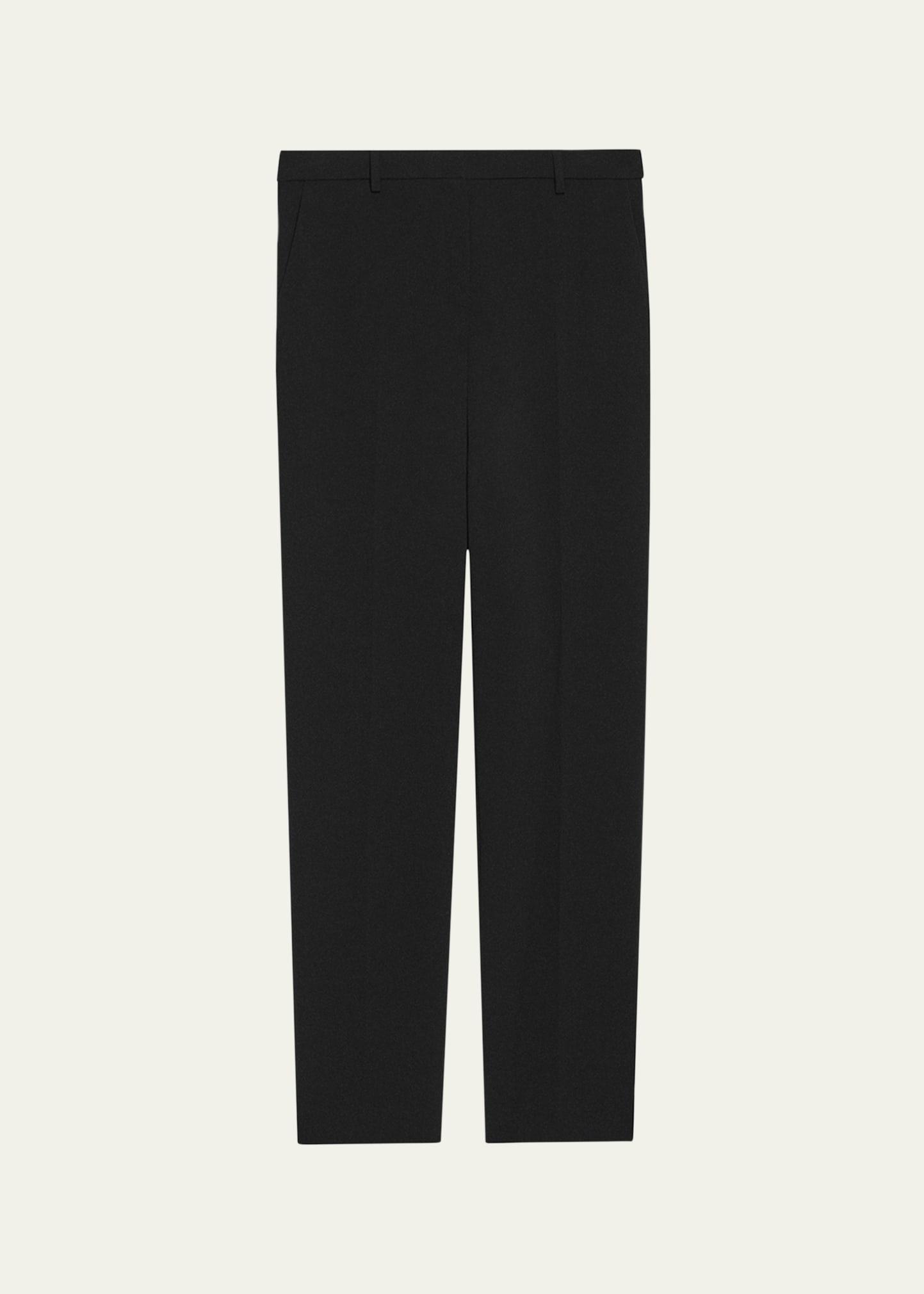 slim-fit full-length trousers
