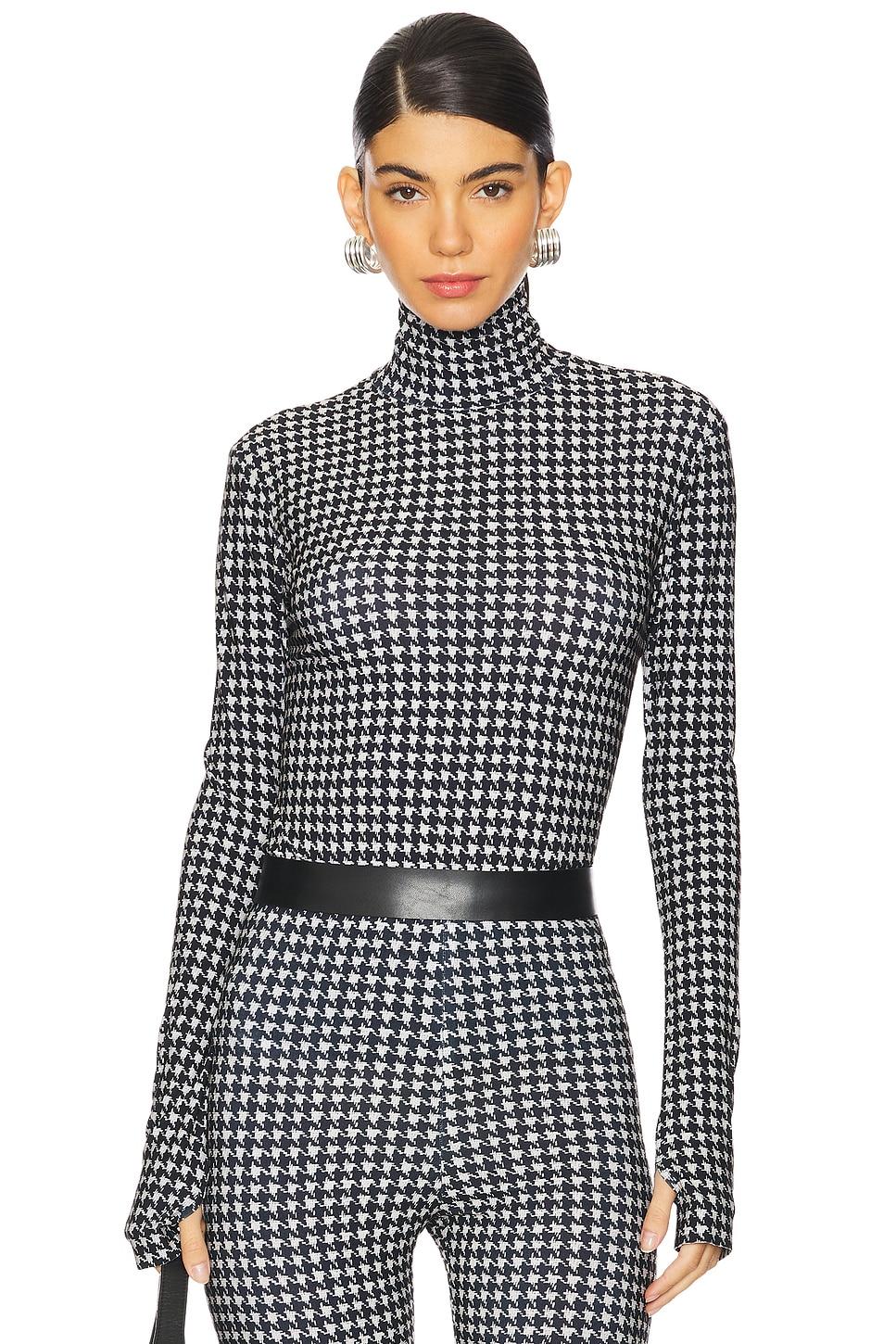 slim fit long sleeve turtleneck top