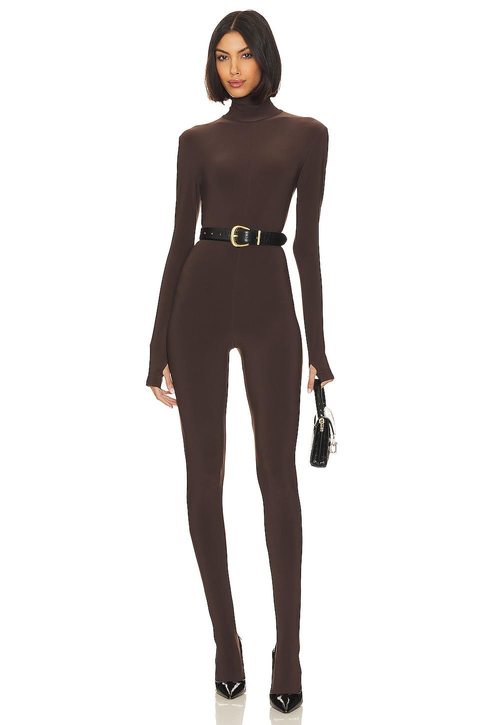 slim fit turtle catsuit with footsie