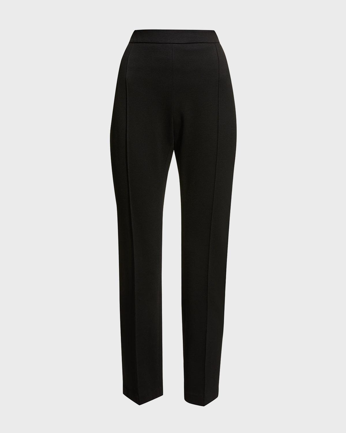 slim-leg crop pull-on pants