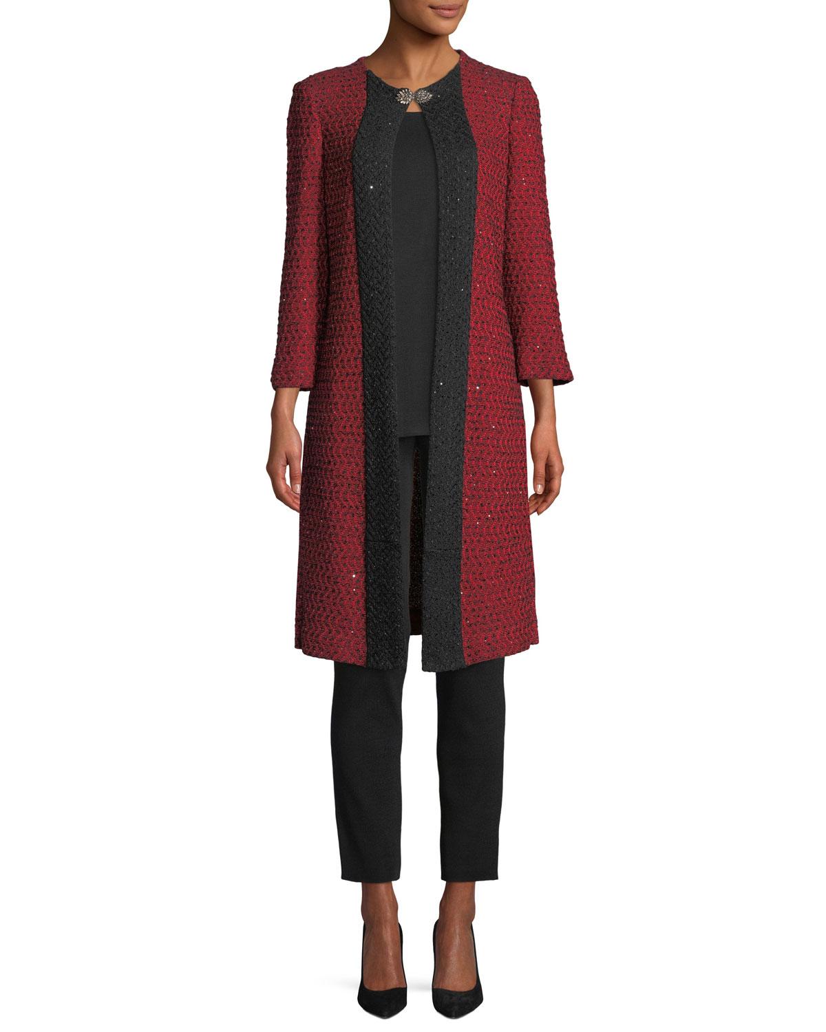slim-leg pull-on ankle pants