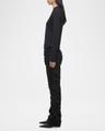 slim long-sleeve logo tee