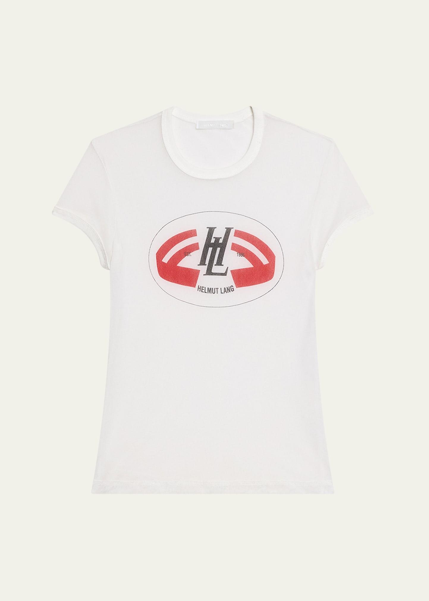slim sheer logo tee