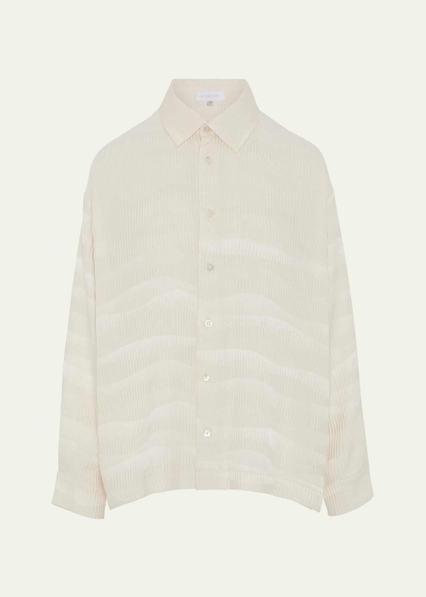 slim shirt with collar (regular length)