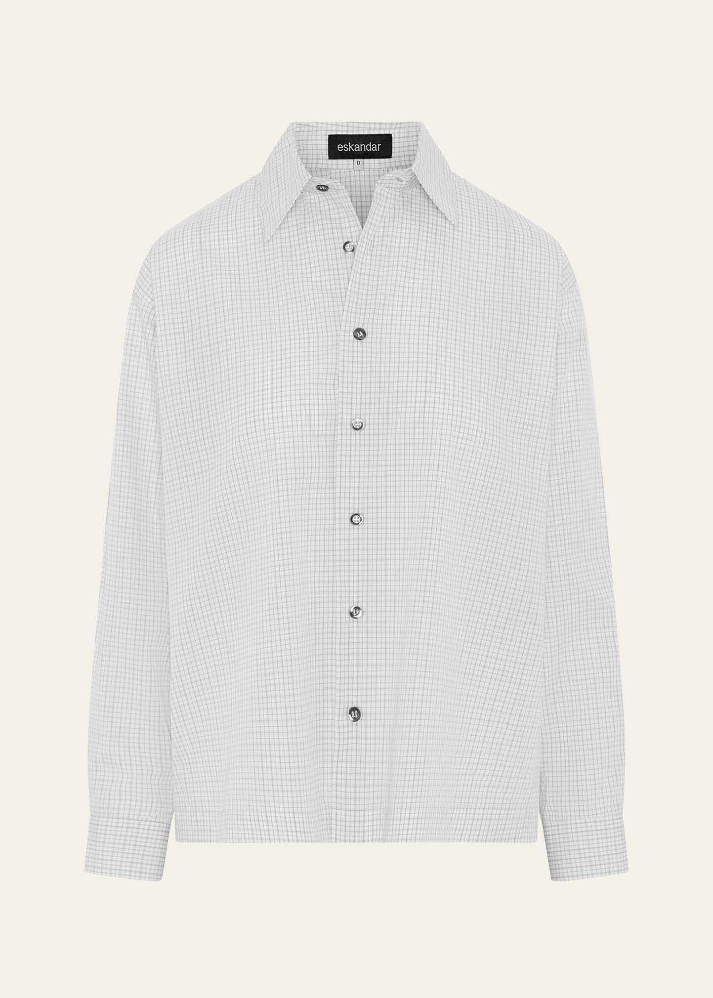 slim shirt with collar (regular length)
