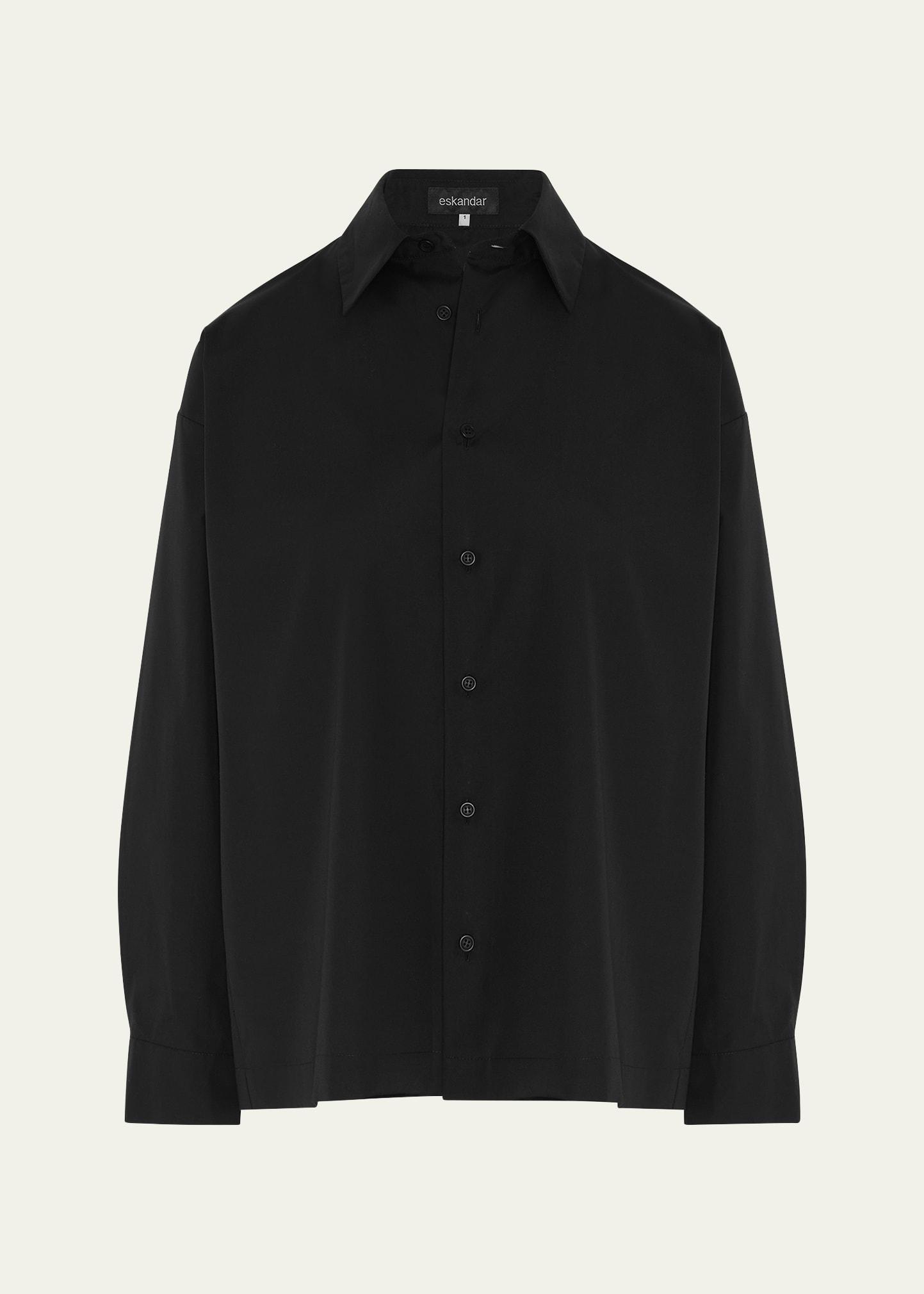 slim shirt with collar (regular length)