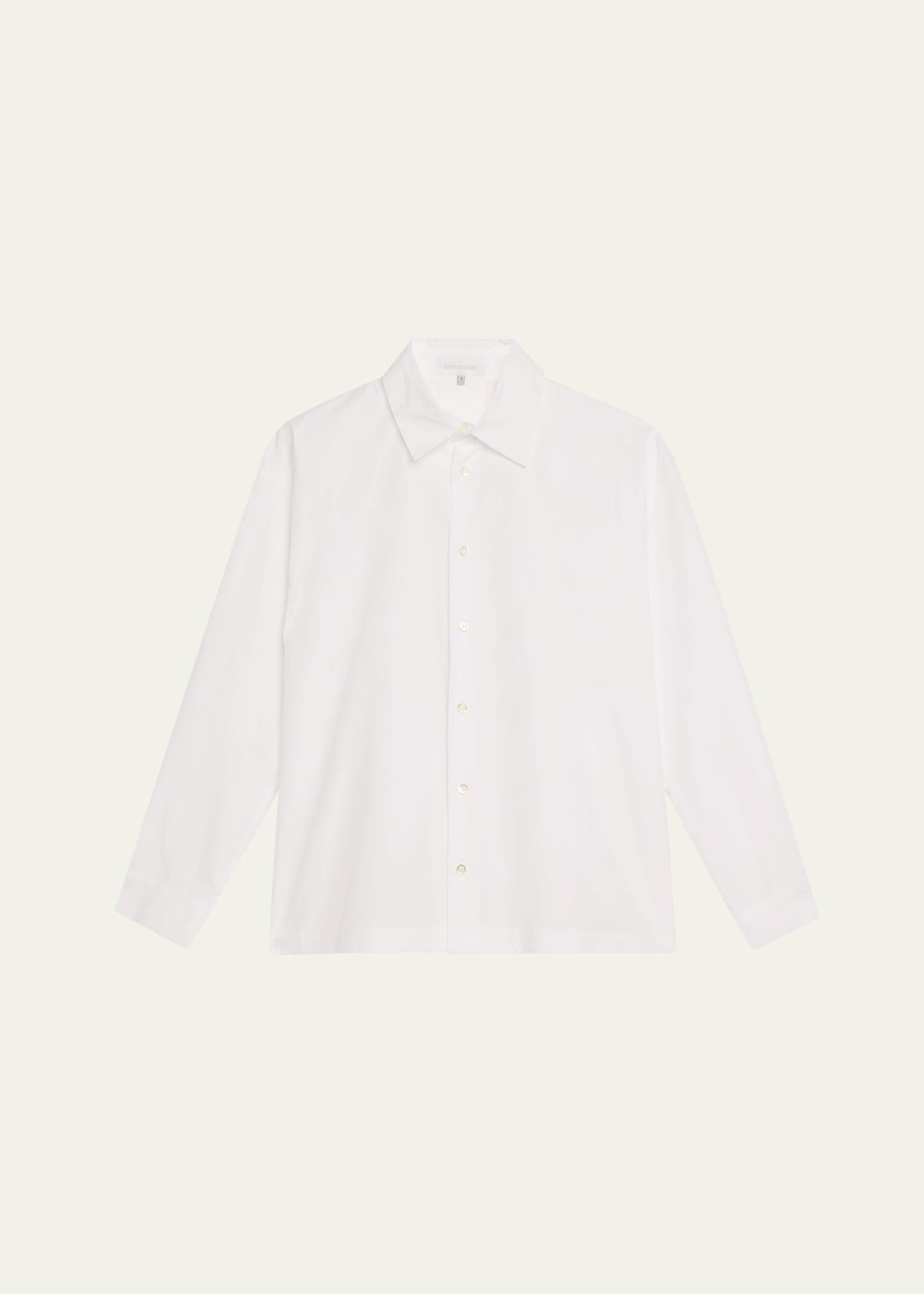 slim shirt with collar (regular length)