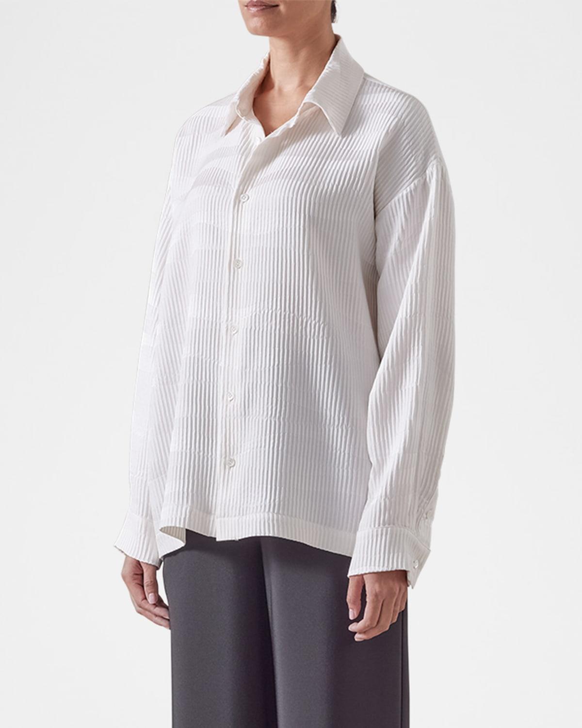 slim shirt with collar (regular length)