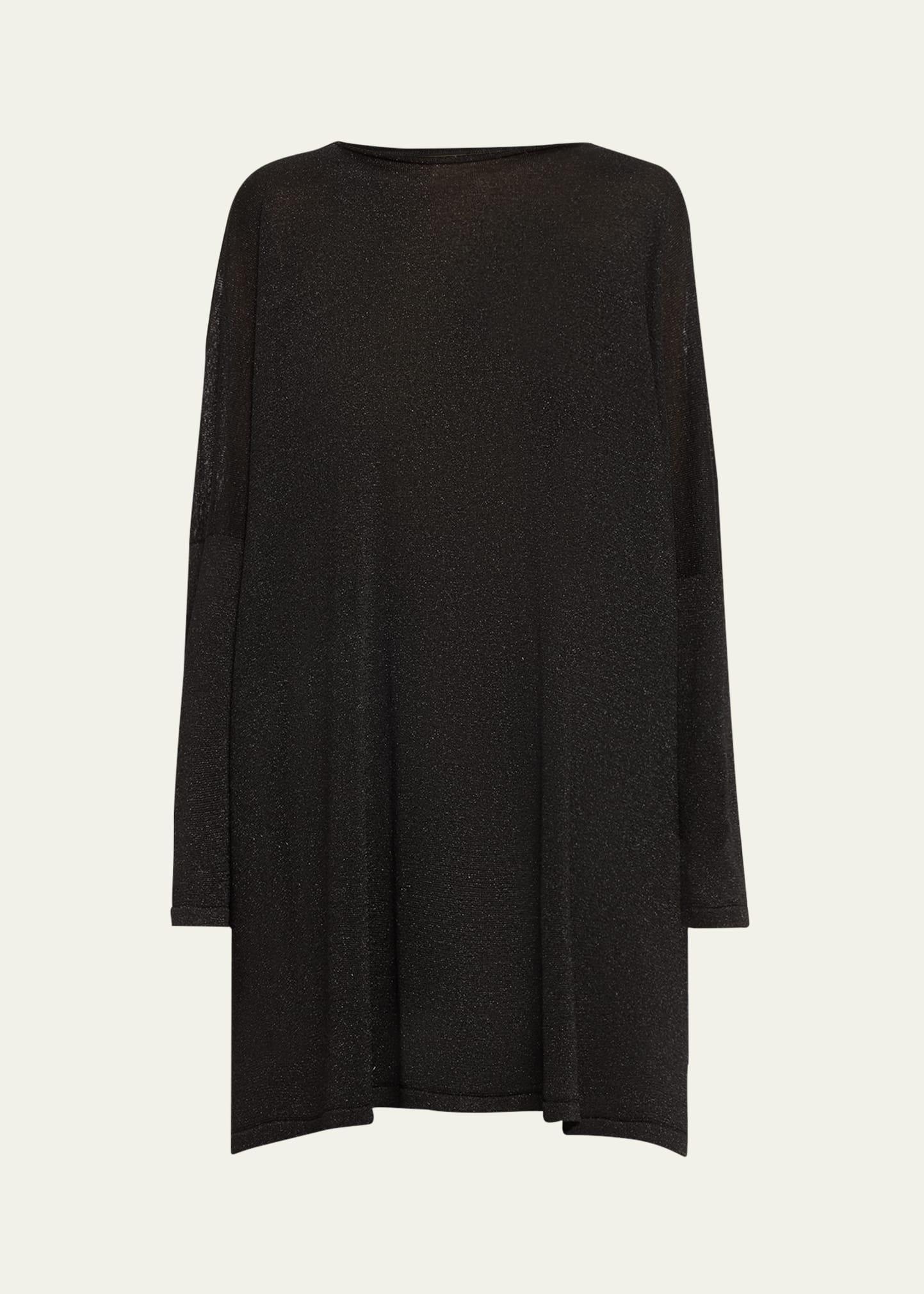 slim sleeve slash neck kaftan sweater (long plus length)