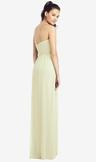 slim spaghetti strap chiffon dress with front slit