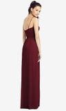 slim spaghetti strap chiffon dress with front slit
