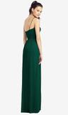 slim spaghetti strap chiffon dress with front slit