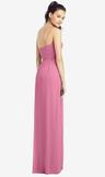 slim spaghetti strap chiffon dress with front slit