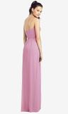 slim spaghetti strap chiffon dress with front slit