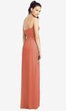 slim spaghetti strap chiffon dress with front slit
