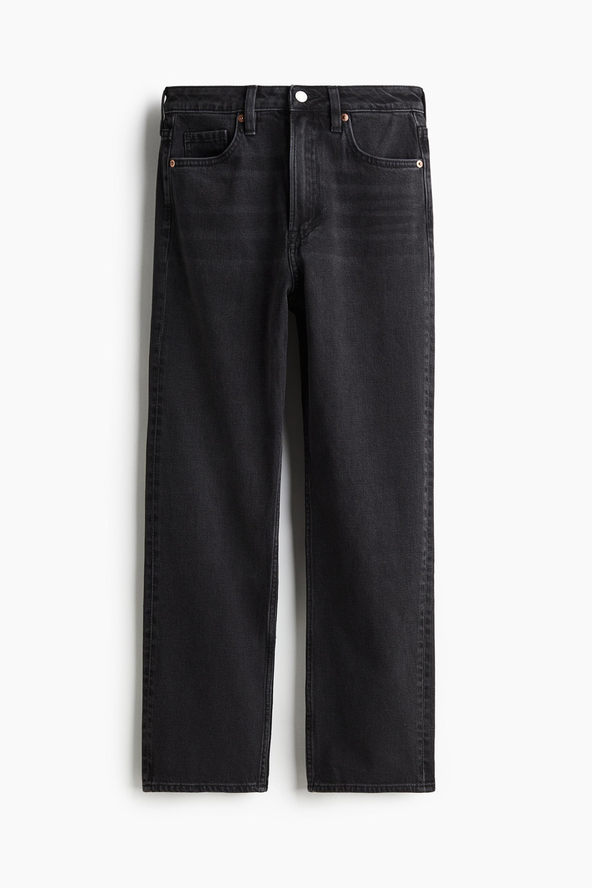 slim straight high ankle jeans