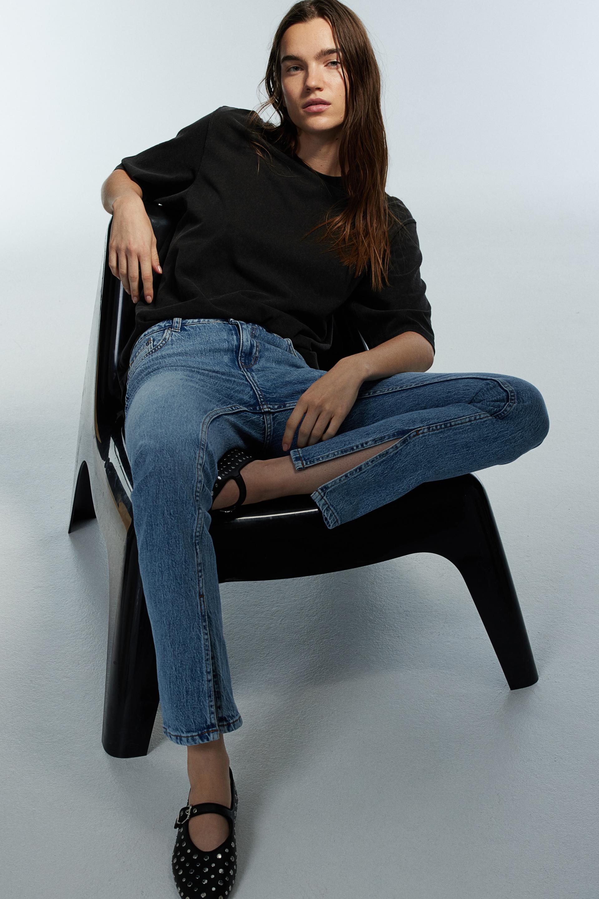 slim straight regular jeans