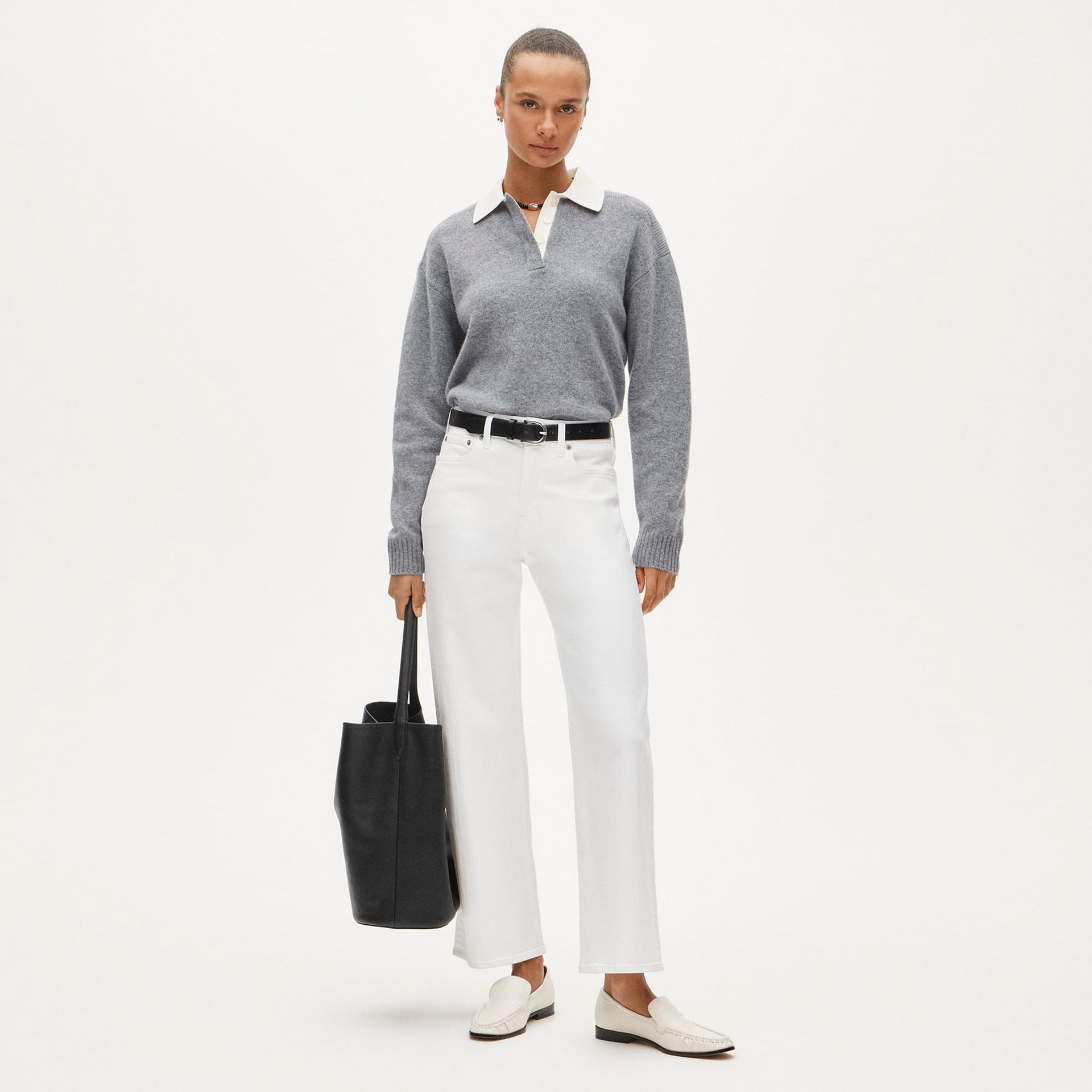 slim-wide jean in semi-stretch