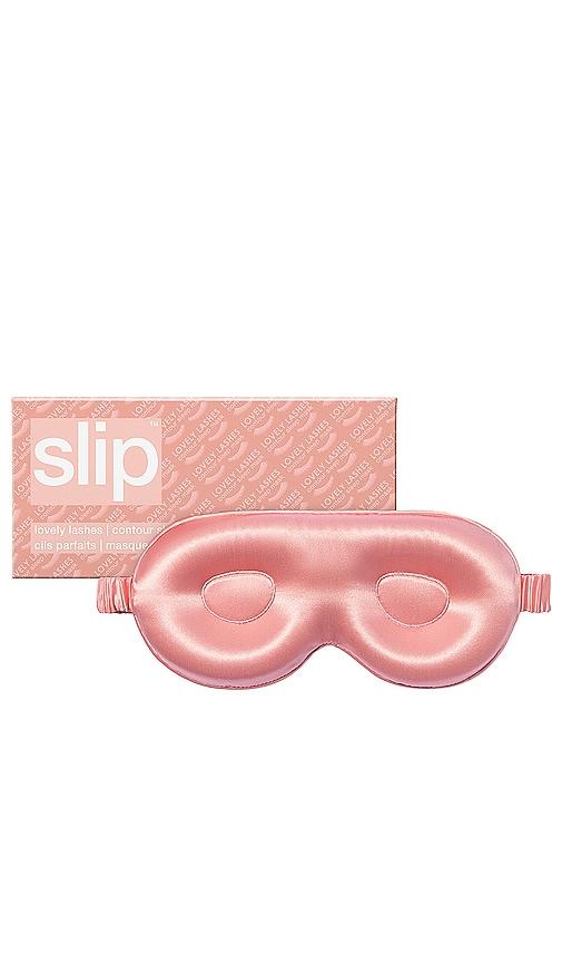 slip contour sleep mask in rose.