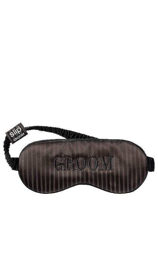 slip groom pure silk sleep mask bridal collection in groom.