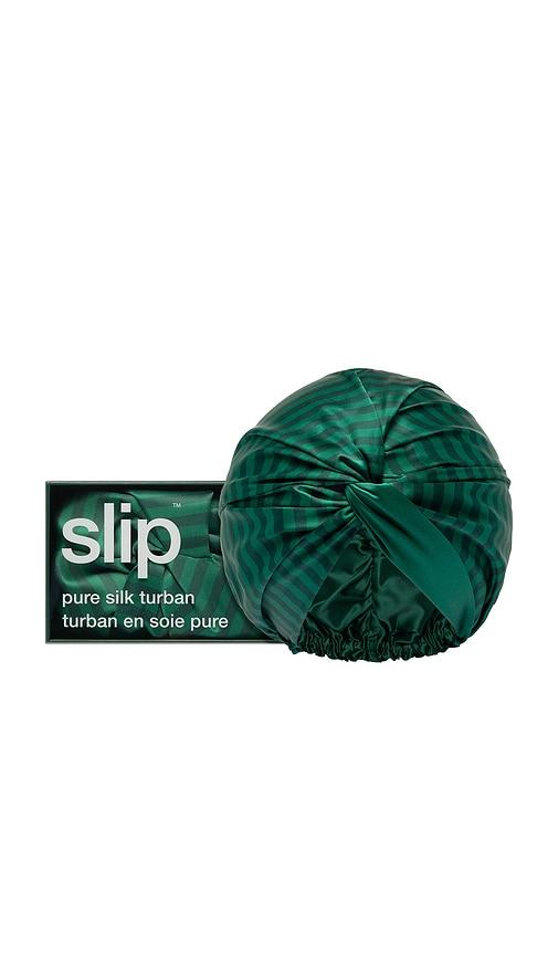 slip striped pure silk turban in club classic.