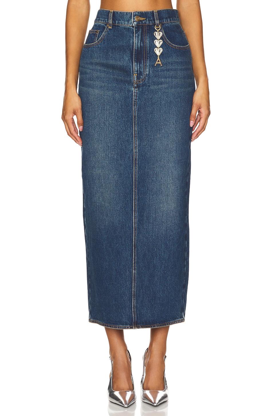 slit midi skirt