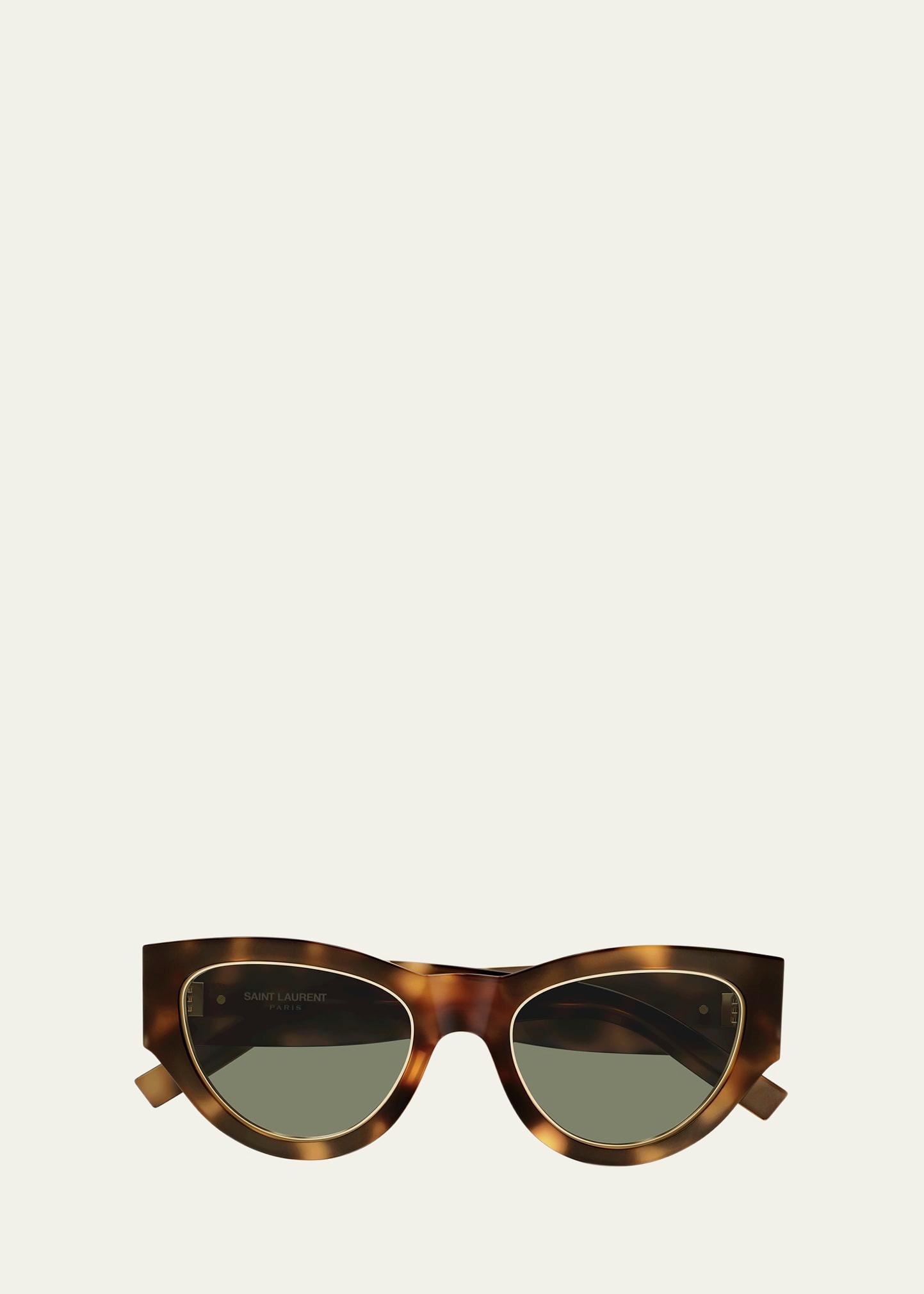 slm94 recycled acetate cat-eye sunglasses
