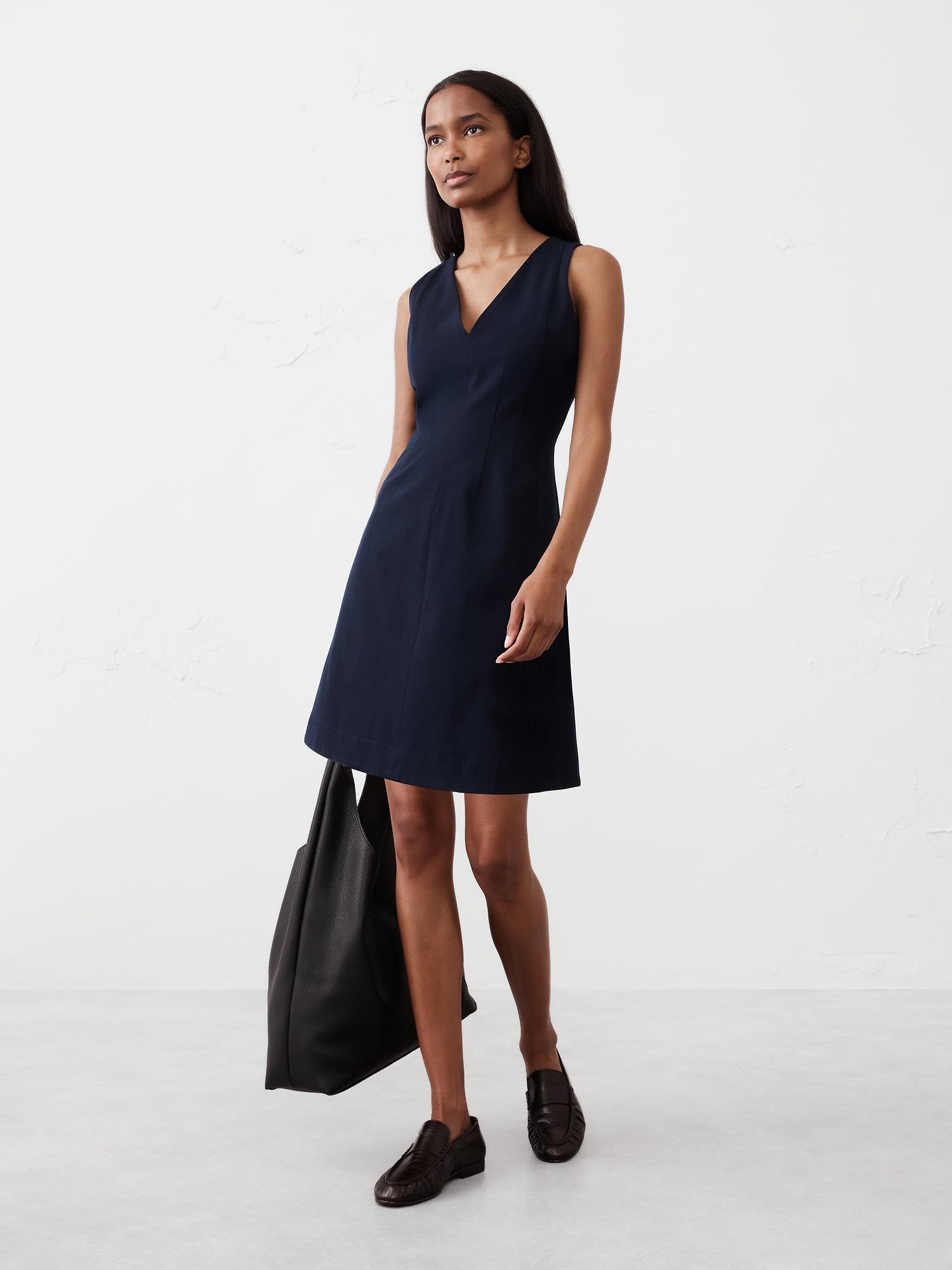 sloan seamed bodice mini dress