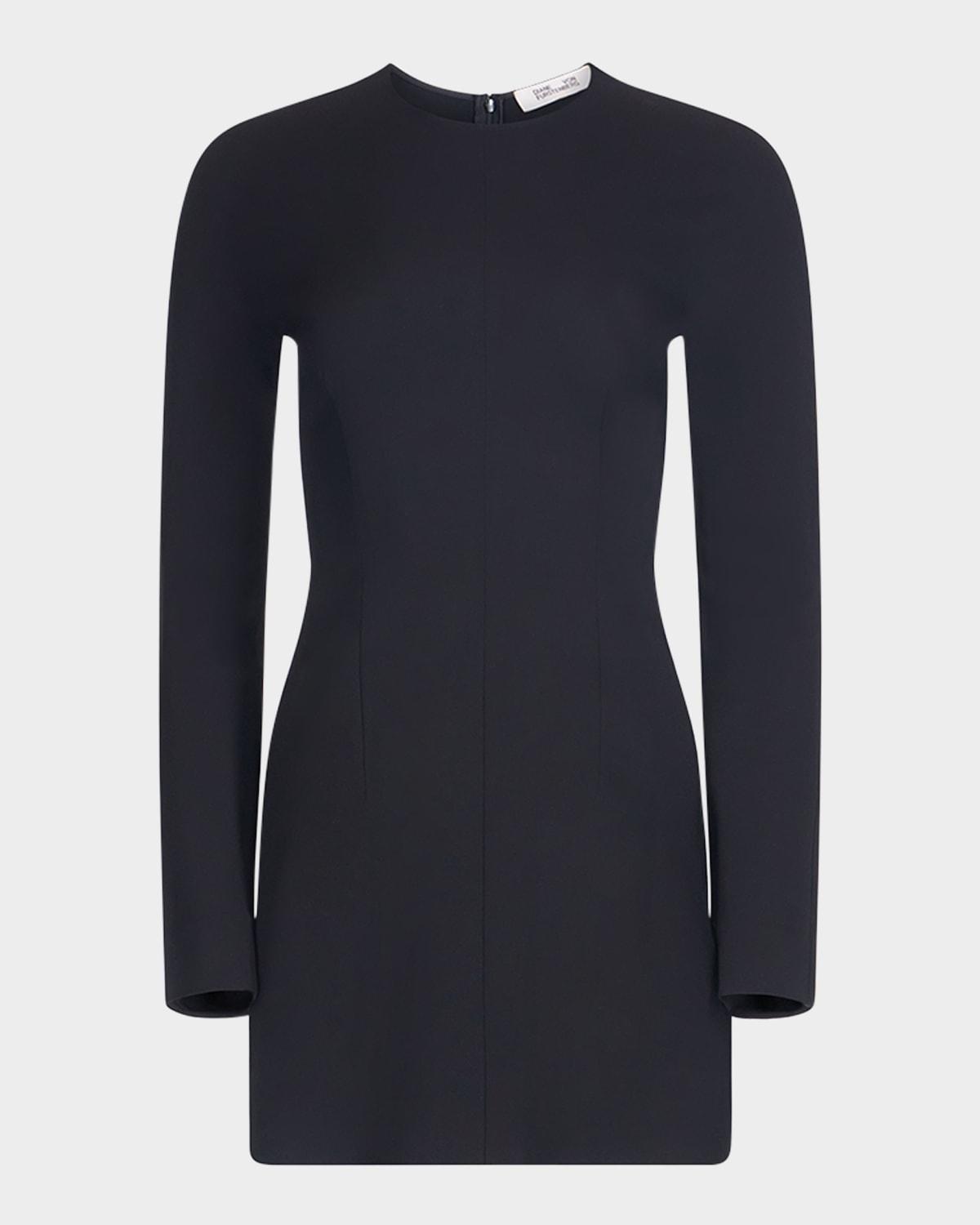 sloane seamed a-line mini dress