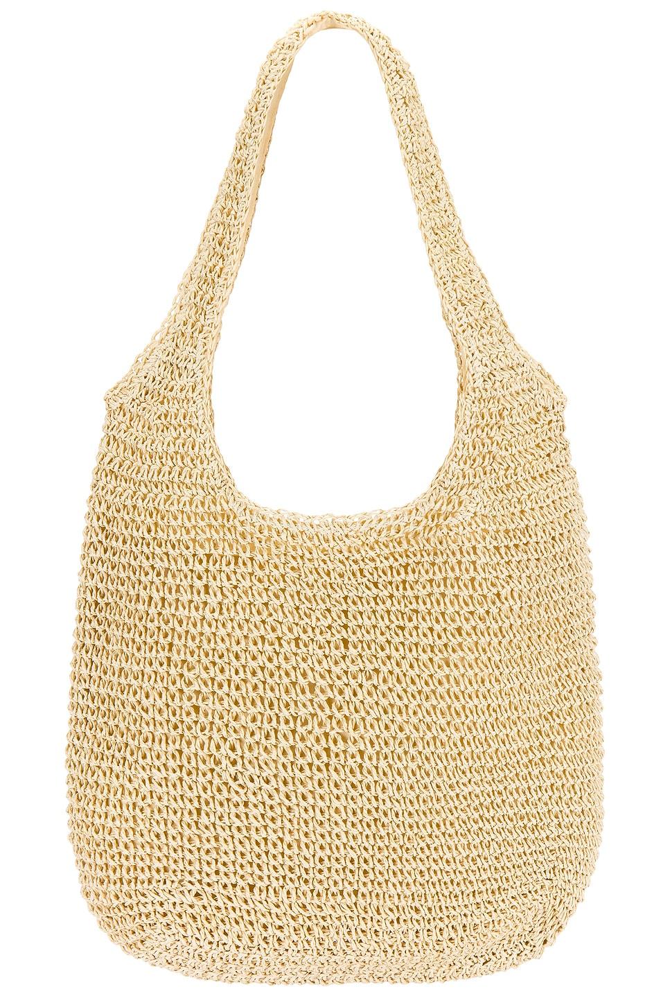 slouch raffia bag