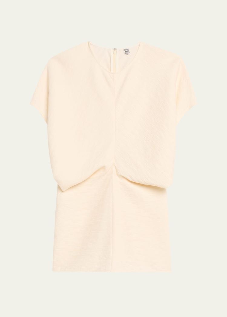 slouch waist short-sleeve top