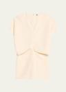 slouch waist short-sleeve top