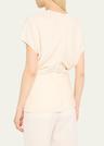 slouch waist short-sleeve top