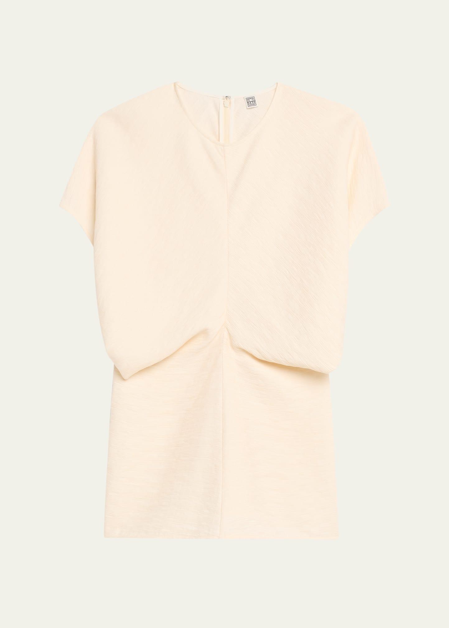 slouch waist short-sleeve top