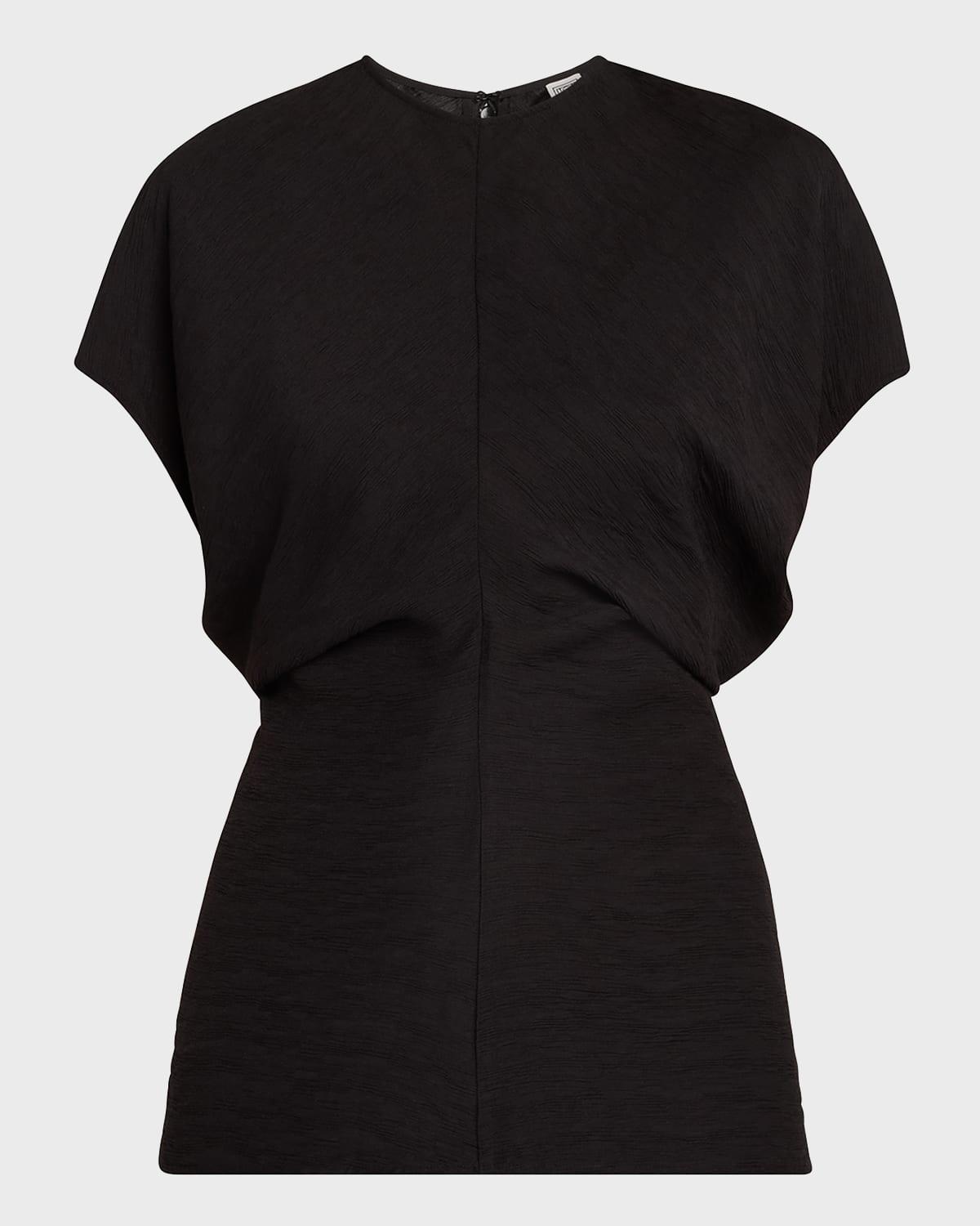 slouch waist short-sleeve top