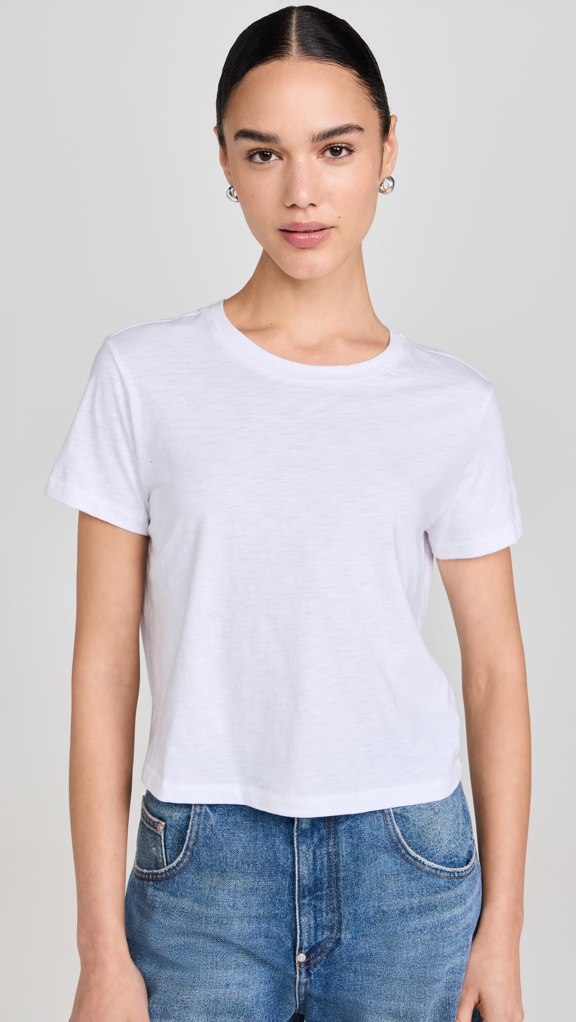 slub boxy-crop tee