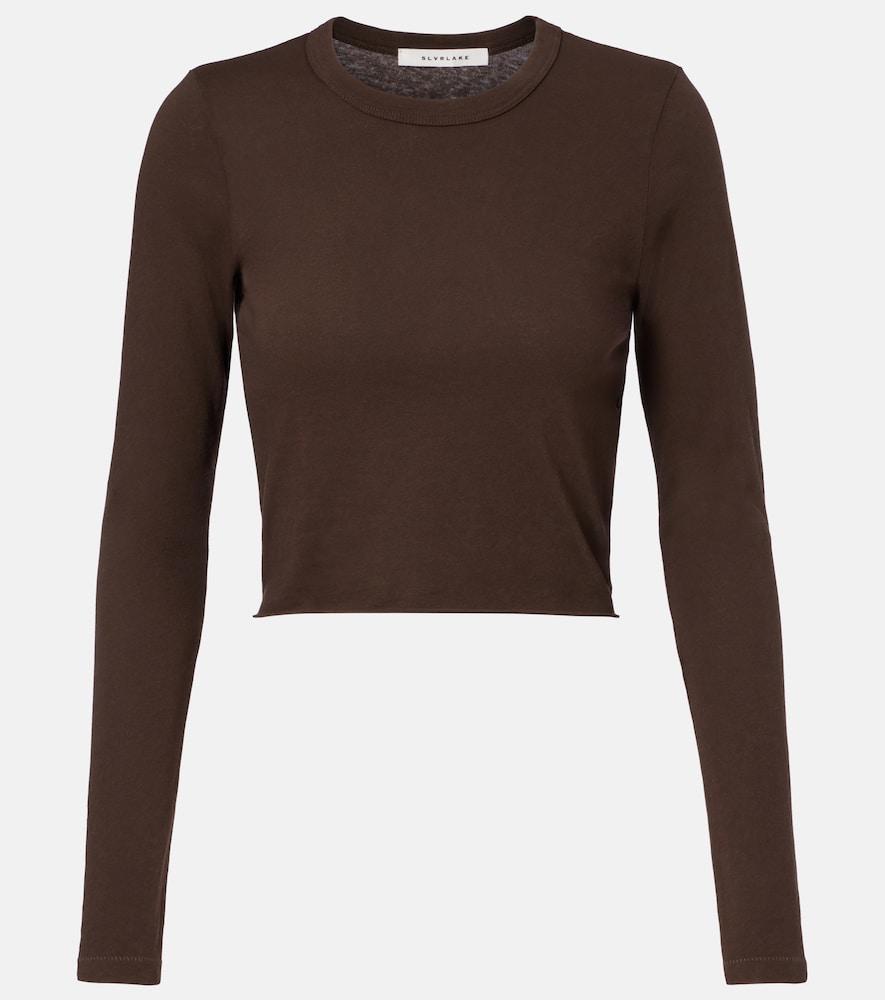 slvrlake baby cropped cotton jersey t