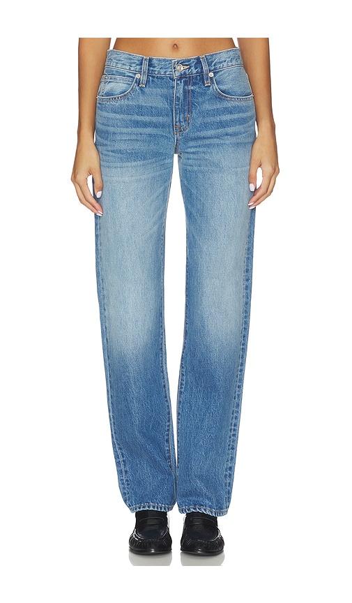 slvrlake ellie relaxed leg jeans in blue.