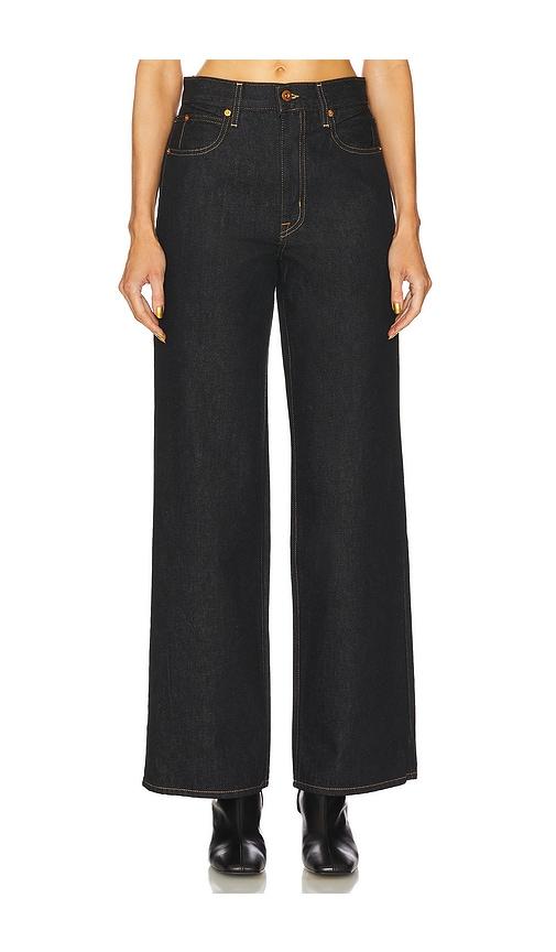 slvrlake grace wide leg jeans in black.
