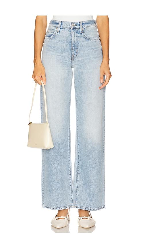 slvrlake grace wide leg jeans in blue.