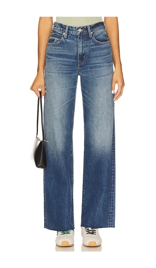slvrlake grace wide leg jeans in blue.