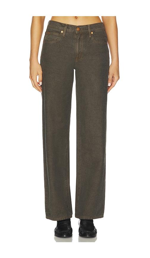 slvrlake jazmine wide leg jeans in brown.